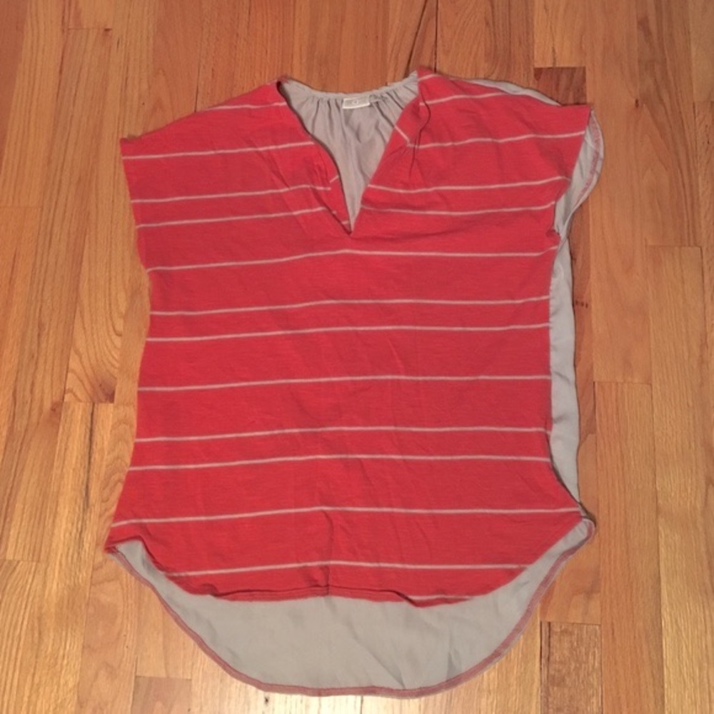 Converse One Star Mixed Media Stripe Shirt